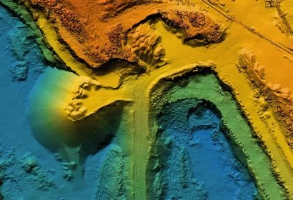 Licensed land surveyor in the field, West Texas