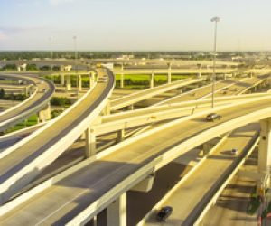 Highway interchange and transportation infrastructure