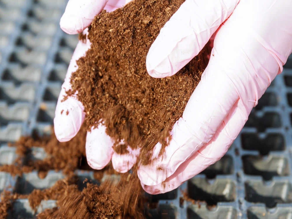 Technician running an in-place density test on compacted subgrade in Midland, Texas